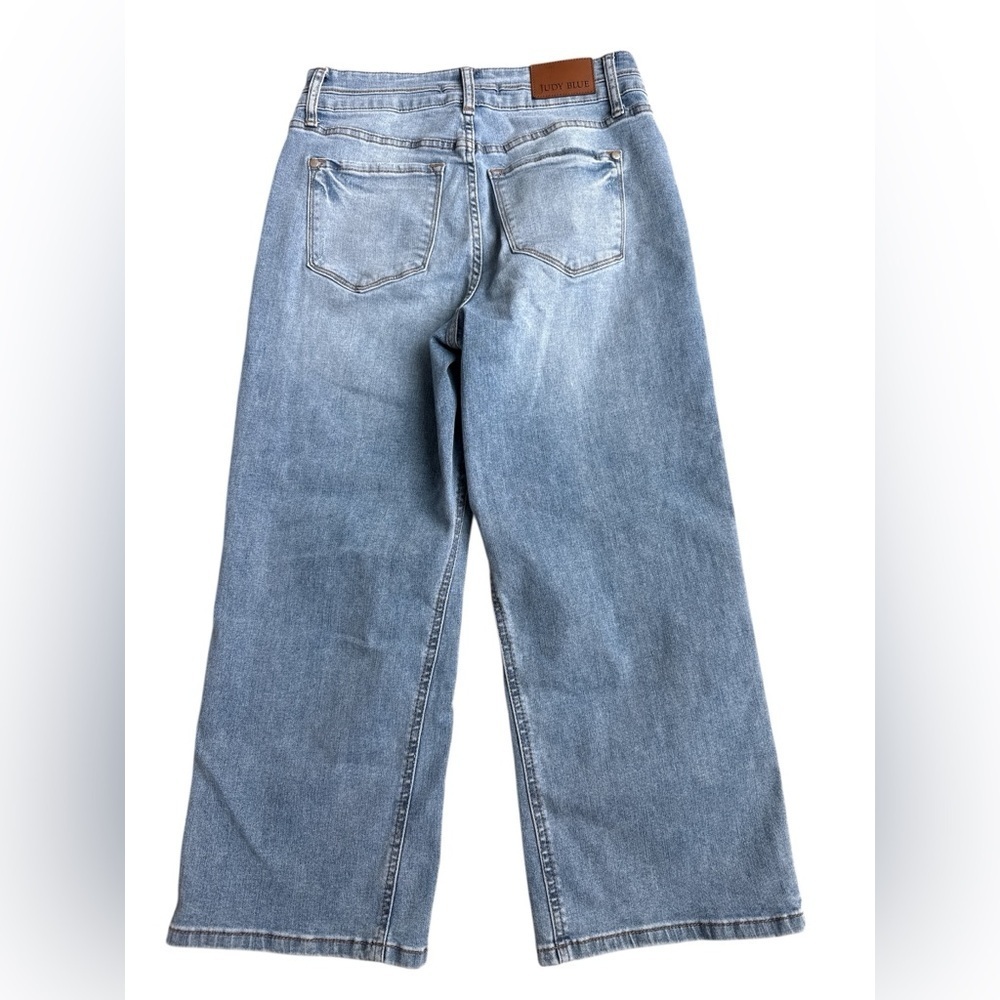 Judy Blue Wide Crop Jeans Size 7/28 - Picture 6 of 7